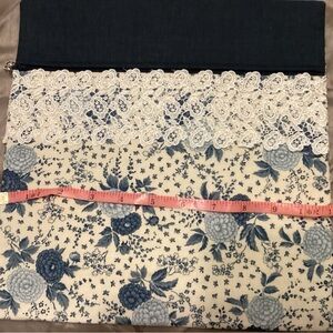 Floral and lace project bag